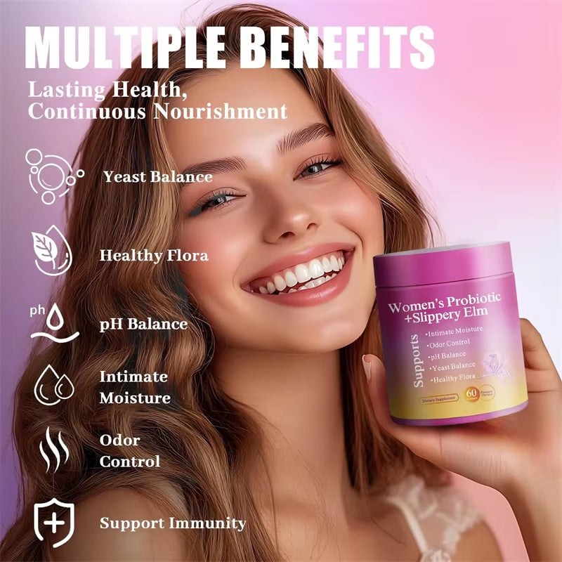 Women'S Probiotics Blend Gummies for PH & Yeast Balance with Prebiotics & Lactobacillus - Promote Healthy Vaginal Odor & Flora
