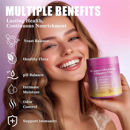 Women'S Probiotics Blend Gummies for PH & Yeast Balance with Prebiotics & Lactobacillus - Promote Healthy Vaginal Odor & Flora
